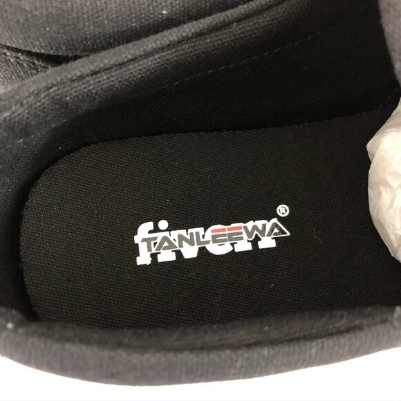 Tanleewa Womens Canvas Sneakers Slip On Basic Black Size 7.5 - Picture 5 of 6